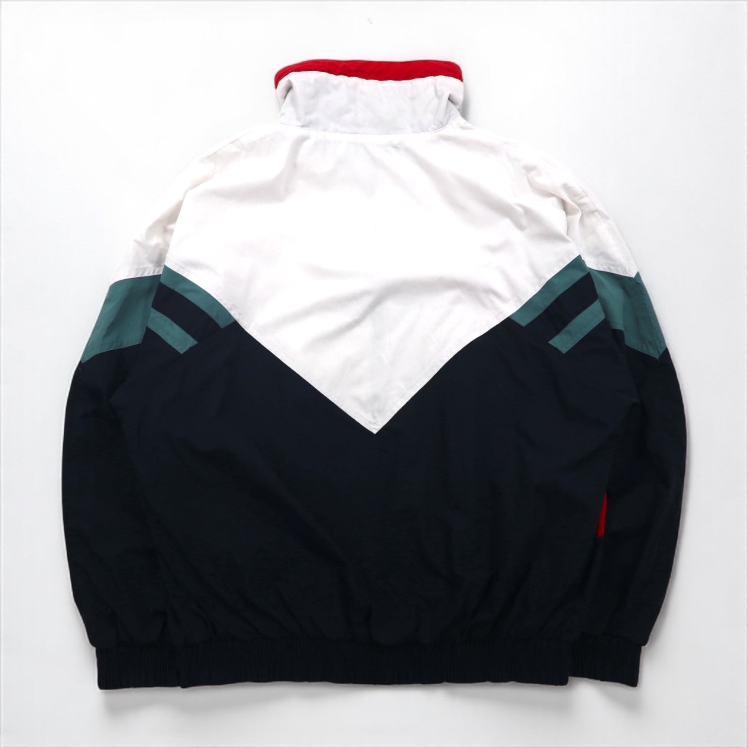 hummel 90年代 ナイロンジャケット トラック ジャージ XL ホワイト ビッグサイズ
