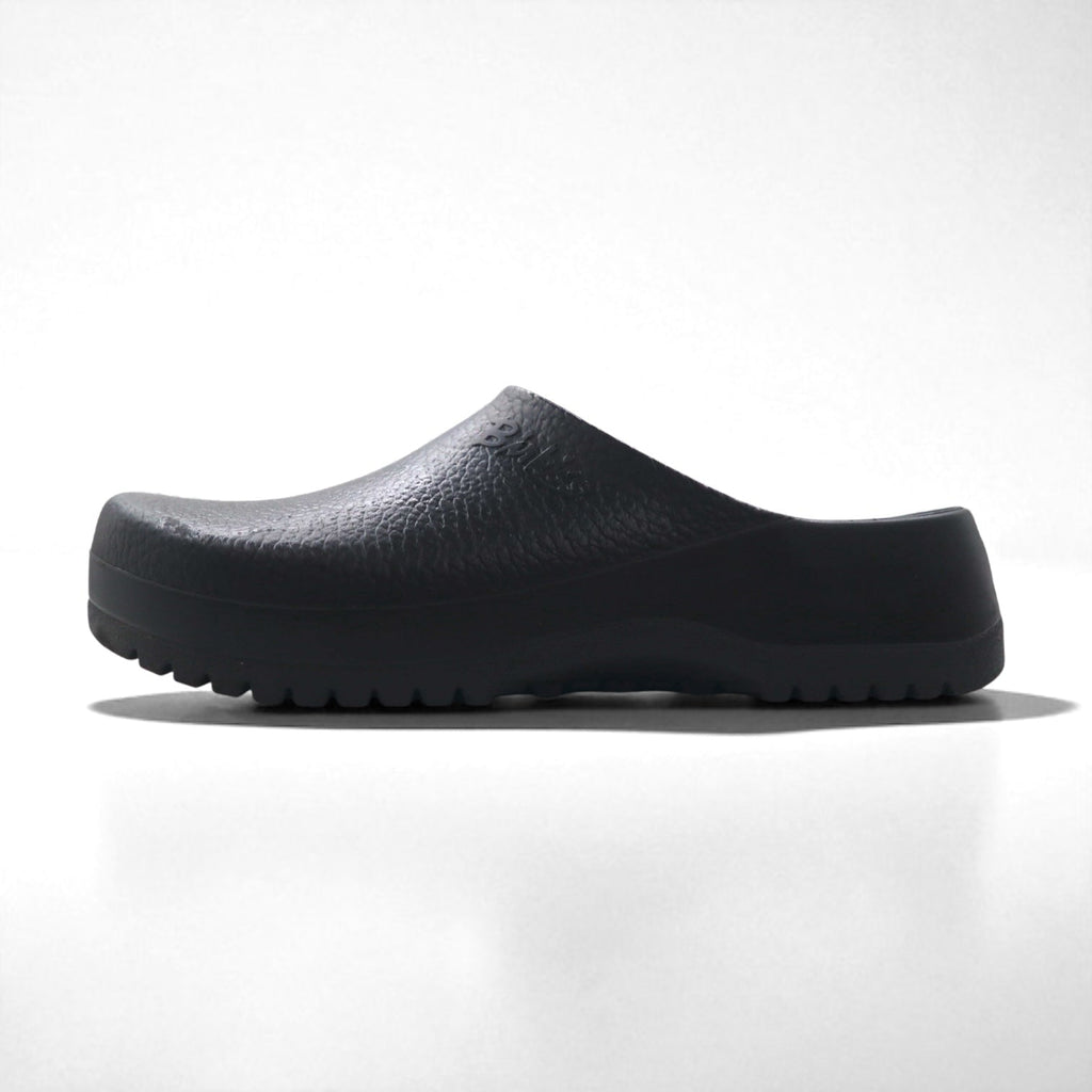 Birkenstock Super Birki zoccoli 28,5 cm neri in pelle sintetica made in Germany