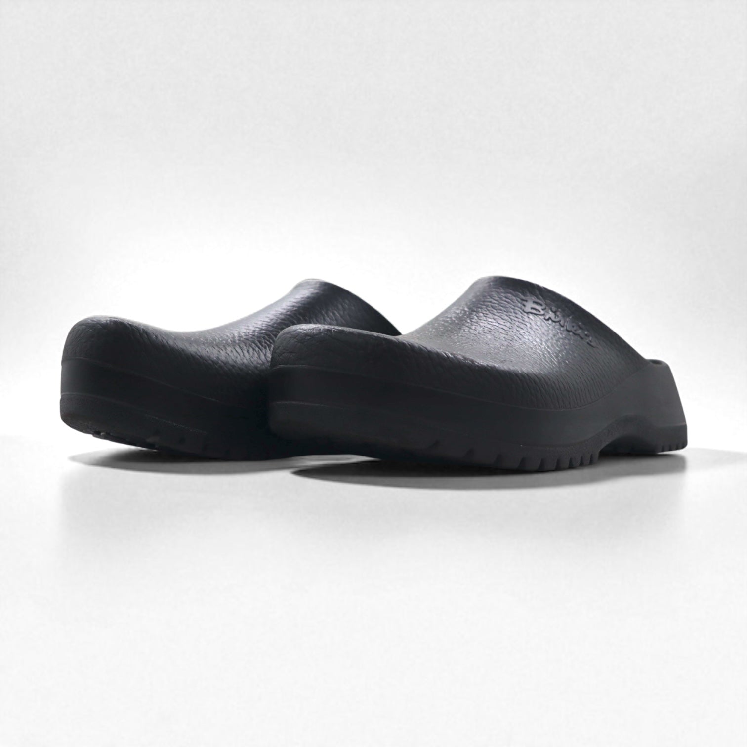 Birkenstock Super Birki zoccoli 28,5 cm neri in pelle sintetica made in Germany