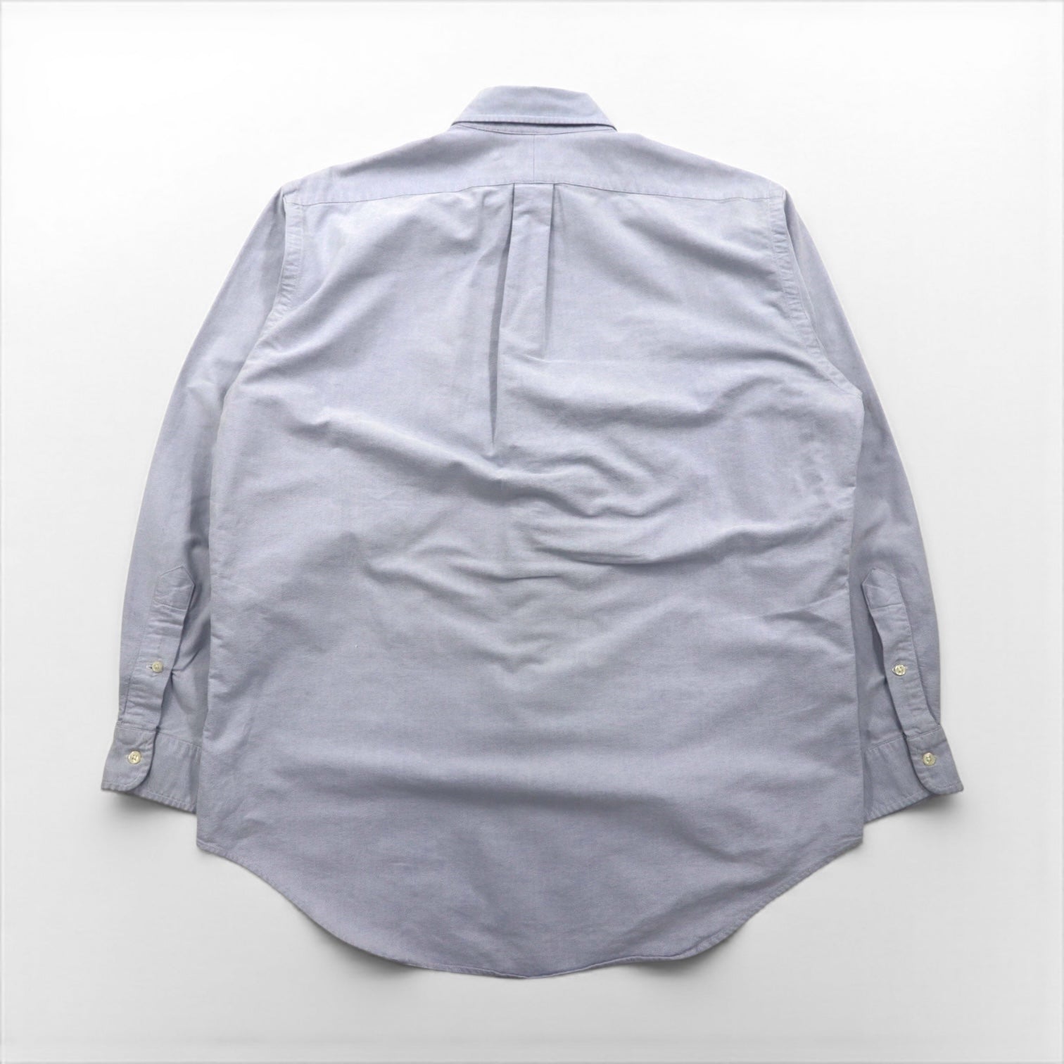 Polo Ralph Lauren 90年代 オックスフォード ボタンダウン シャツ L ブルー YARMOTH スモールポニー刺繡