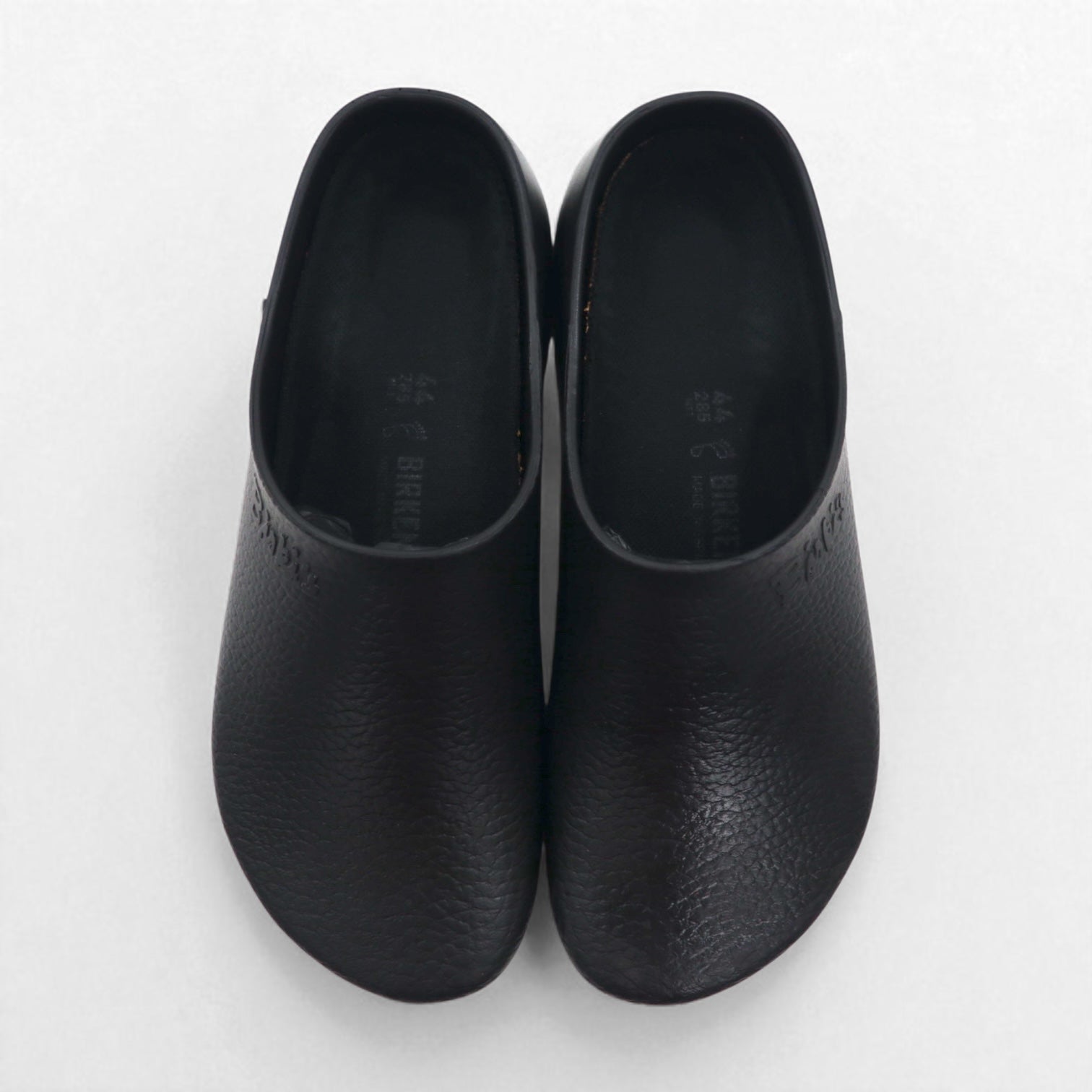 Birkenstock Super Birki zoccoli 28,5 cm neri in pelle sintetica made in Germany