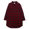 L.L.Bean Abito a camicia in flanella relaxed fit S rosso nero cotone prodotto in Sri Lanka