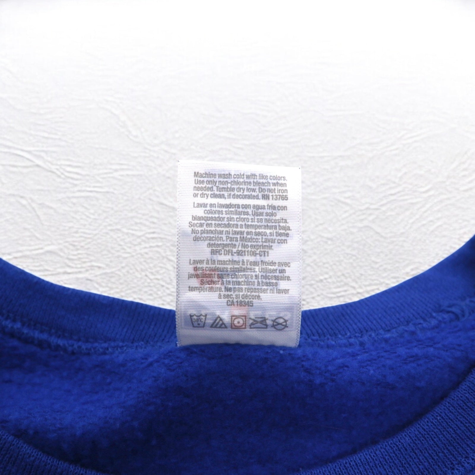 Felpa JERZEES anni '90, stampa college, XL, blu, felpata, NCAA Football BOISE STATE BRONCOS, Honduras