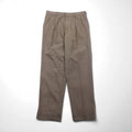 LANDS' END Pantalone largo 2 pieghe M Marrone Principe di Galles Lana