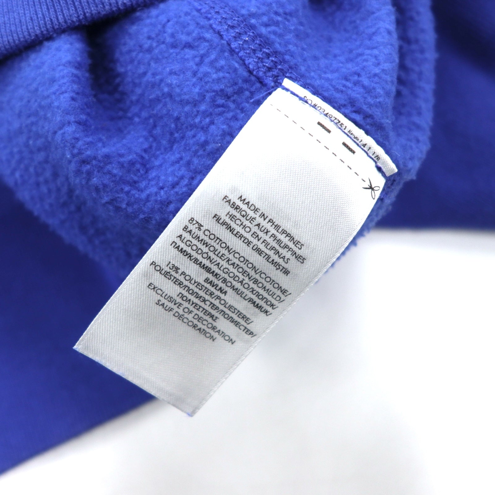 POLO RALPH LAUREN Logo 1967 Toppa Felpa L Blu Cotone Felpato