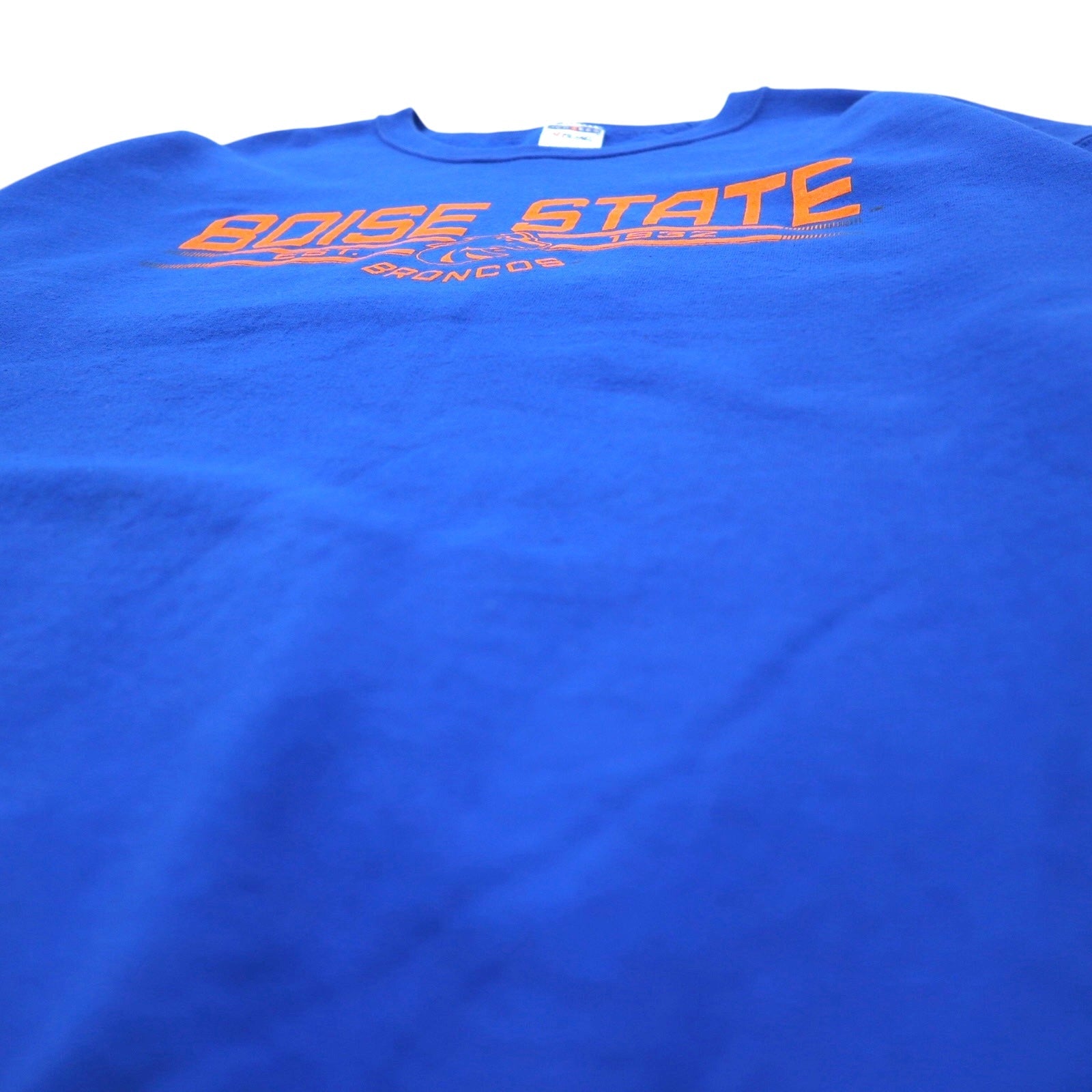 Felpa JERZEES anni '90, stampa college, XL, blu, felpata, NCAA Football BOISE STATE BRONCOS, Honduras