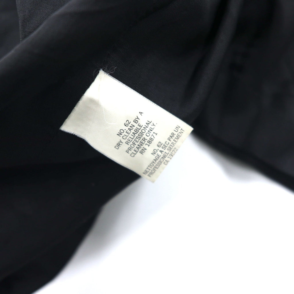 Blazer doppiopetto vintage anni '90 made in USA JH Collectibles Doppiopetto senza colletto Blazer sartoriale XL nero in rayon