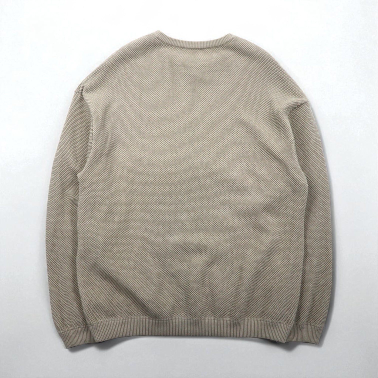 crepuscule モスステッチ プルオーバー ニット セーター 鹿の子 M ベージュ MOSS STITCH P/O ビッグサイズ 1901-001