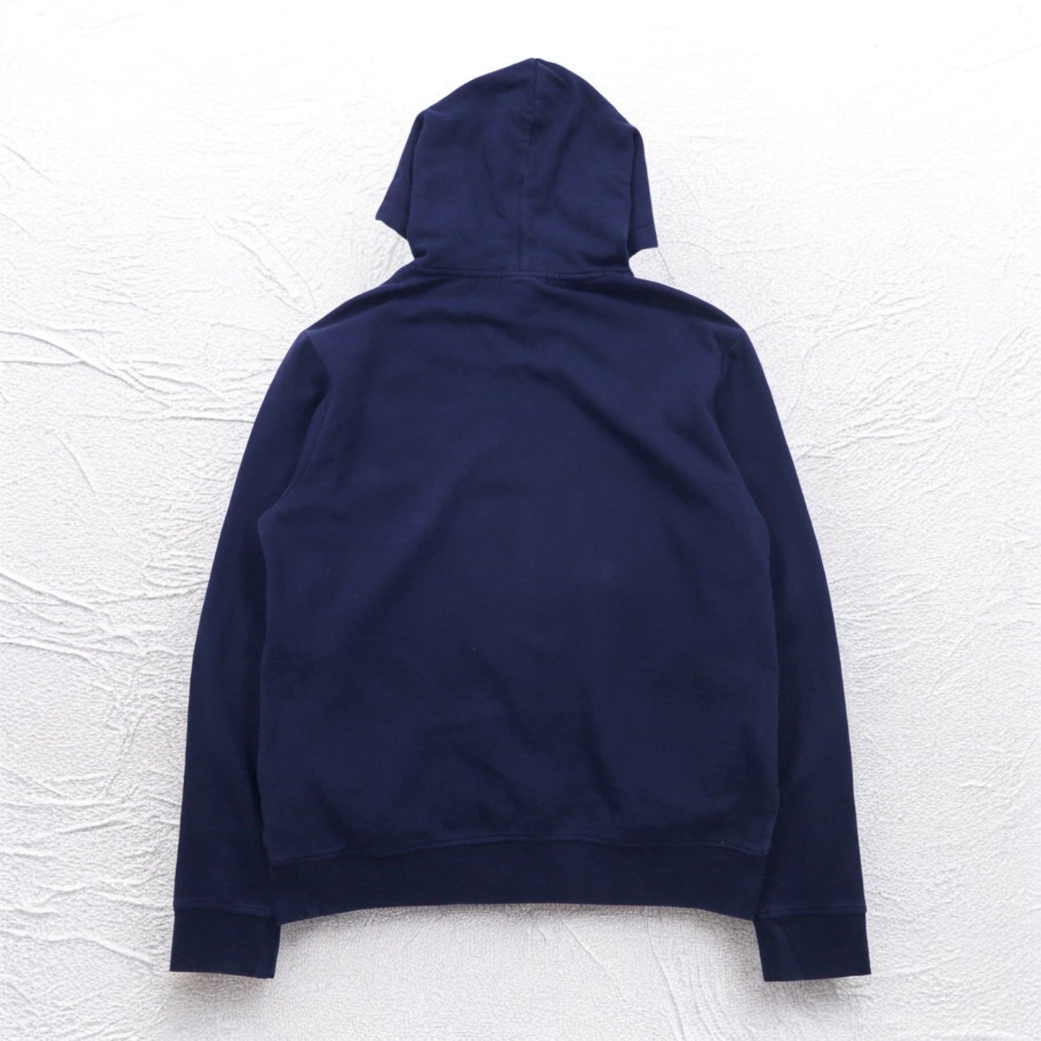 POLO RALPH LAUREN felpa con cappuccio pullover stampa pony taglia M blu navy, interno felpato, tasche laterali