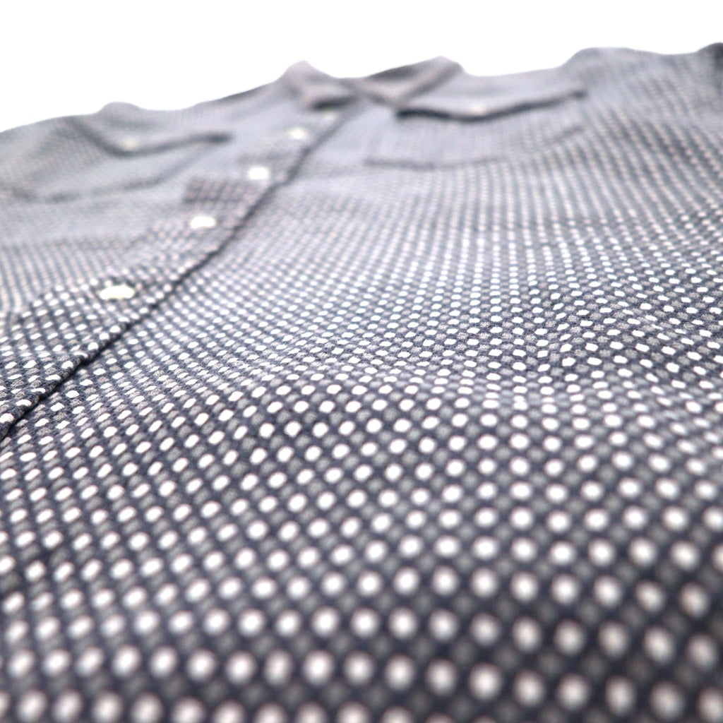 Wrangler camicia western fantasia anni '90, taglia M, cotone, grigia, tasca frontale