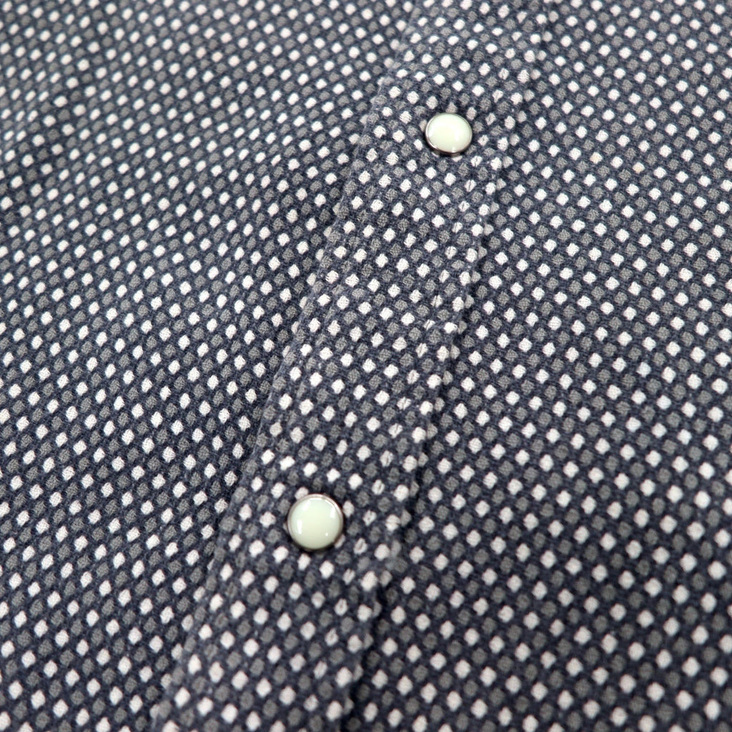 Wrangler camicia western fantasia anni '90, taglia M, cotone, grigia, tasca frontale