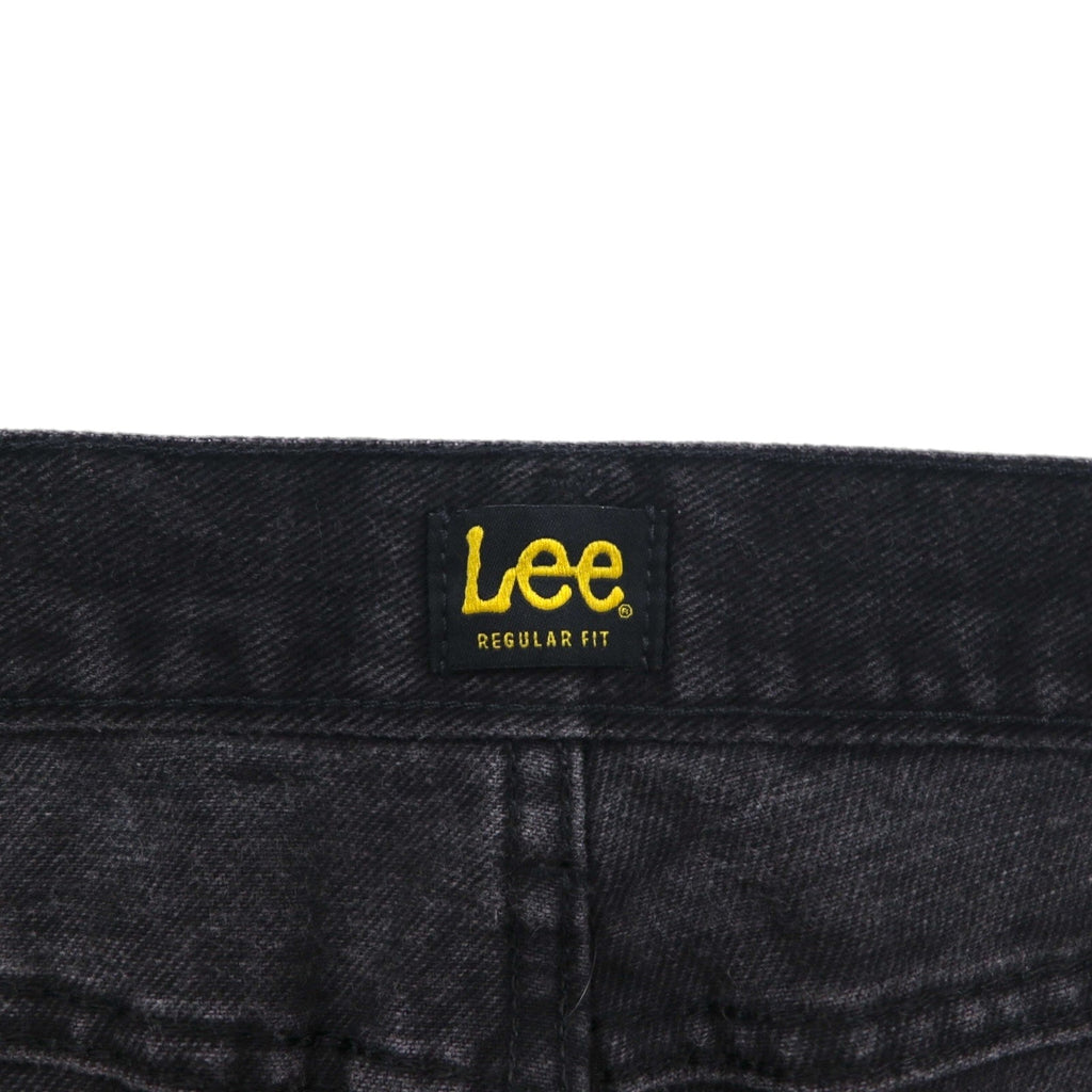 Lee Jeans dritti REGULAR FIT STRAIGHT JEANS in denim nero, taglia L, chiusura a cerniera, modello USA 2008908, made in Messico