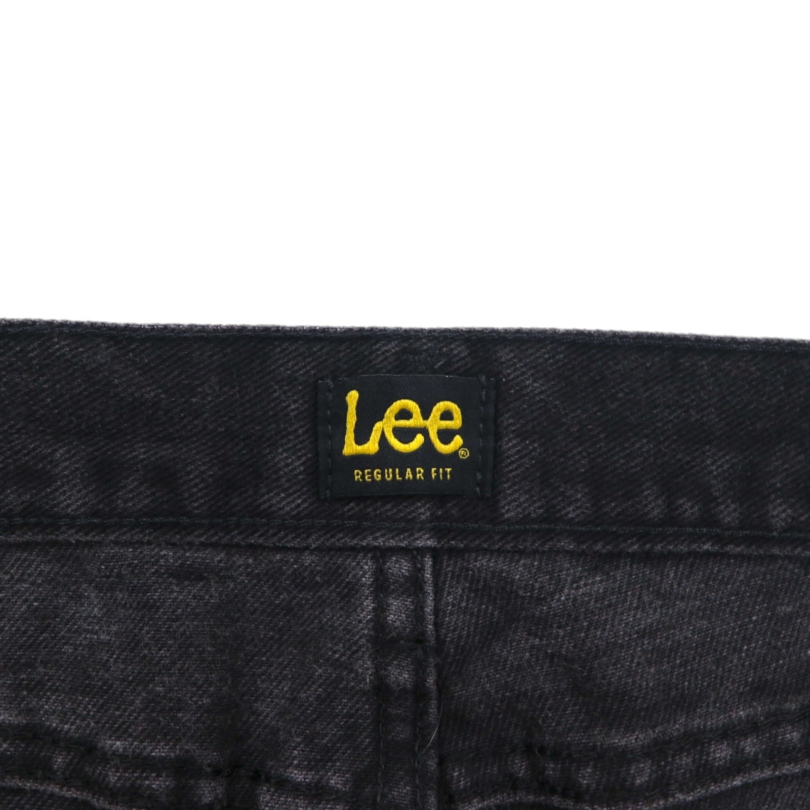 Lee Jeans dritti REGULAR FIT STRAIGHT JEANS in denim nero, taglia L, chiusura a cerniera, modello USA 2008908, made in Messico