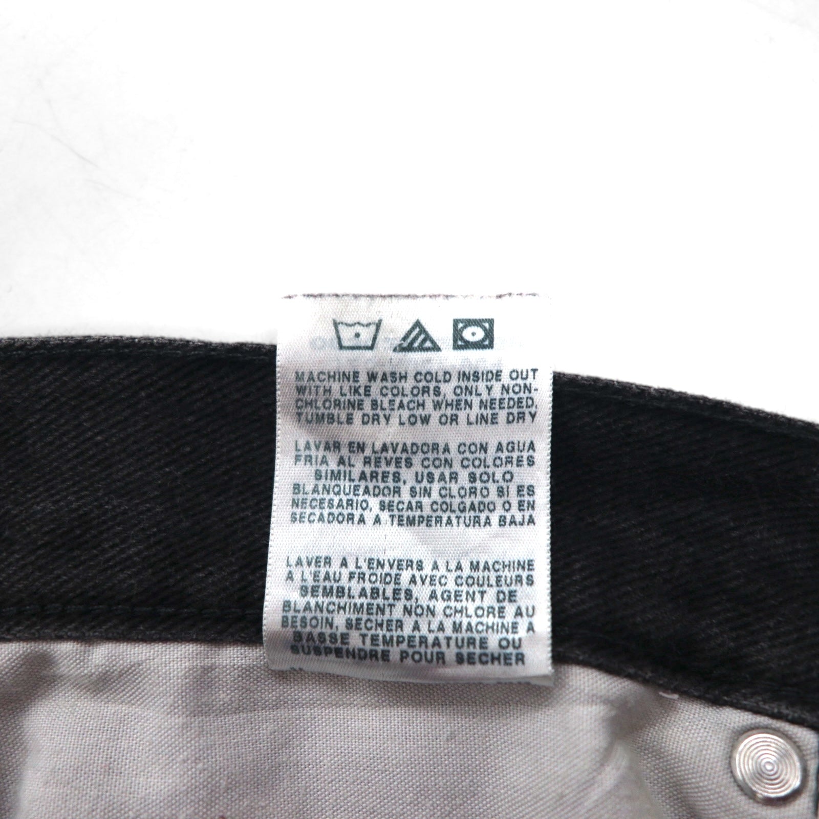 Lee Jeans dritti REGULAR FIT STRAIGHT JEANS in denim nero, taglia L, chiusura a cerniera, modello USA 2008908, made in Messico