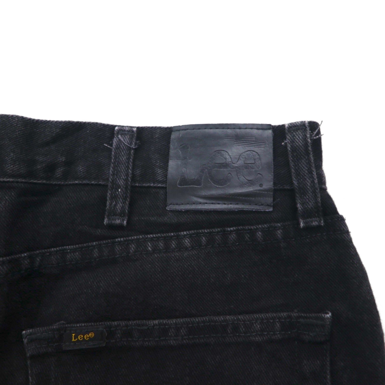 Lee Jeans dritti REGULAR FIT STRAIGHT JEANS in denim nero, taglia L, chiusura a cerniera, modello USA 2008908, made in Messico