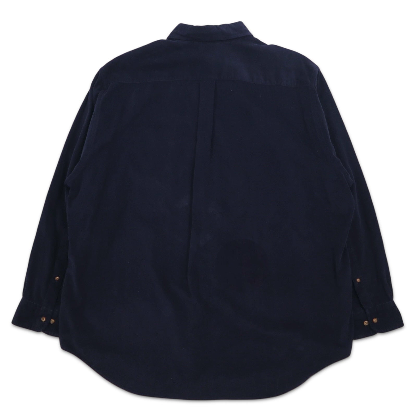 346 BROOKS BROTHERS コーデュロイ ボタンダウンシャツ XL ネイビー コットン