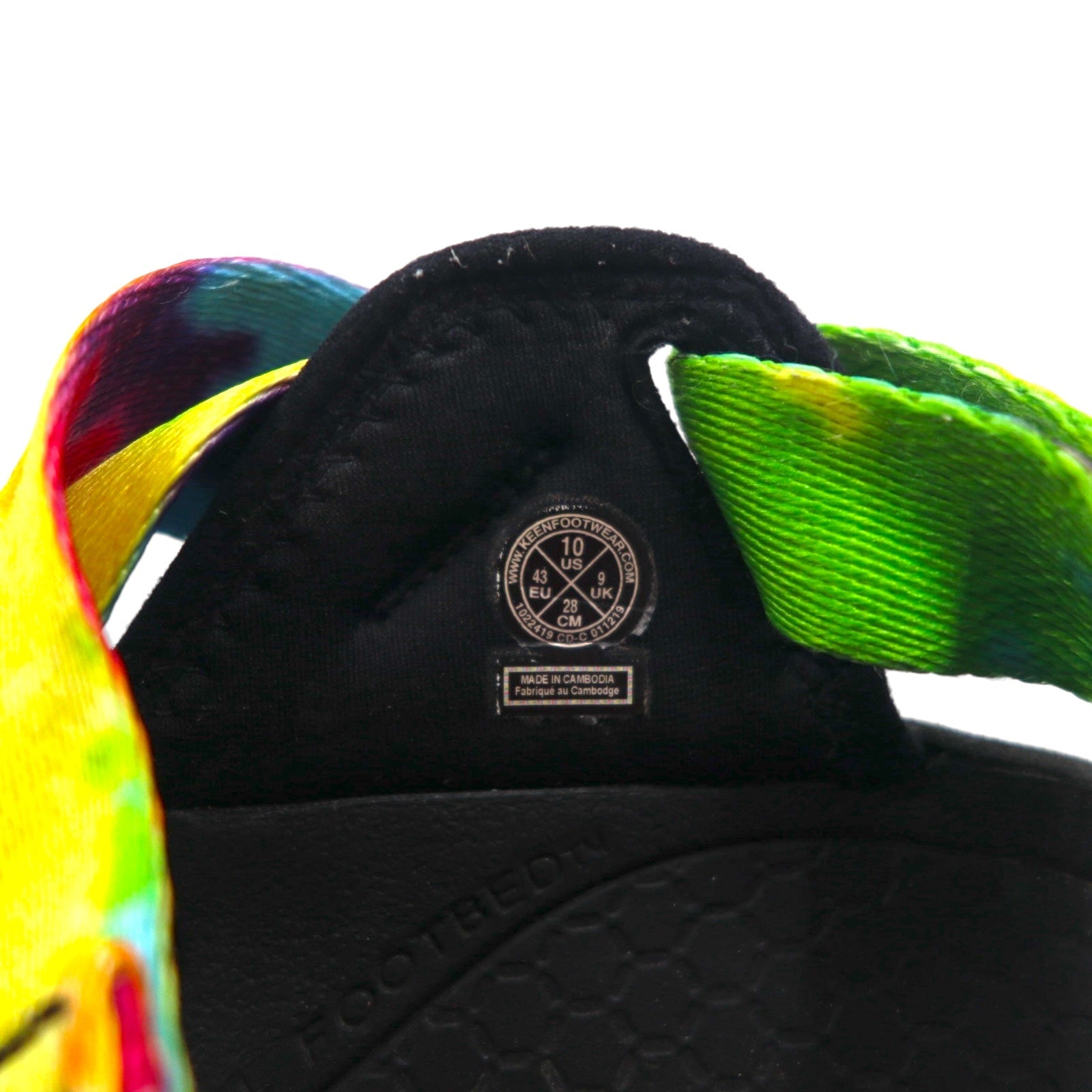 KEEN Zerrapot 2 ZERRAPORT II Sandali Sportivi Outdoor 28cm Multicolore Tie-dye Nero