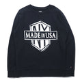 HILFIGER DENIM (TOMMY HILFIGER) Felpa con stampa NY L Nera, people's place original, Made in Turchia