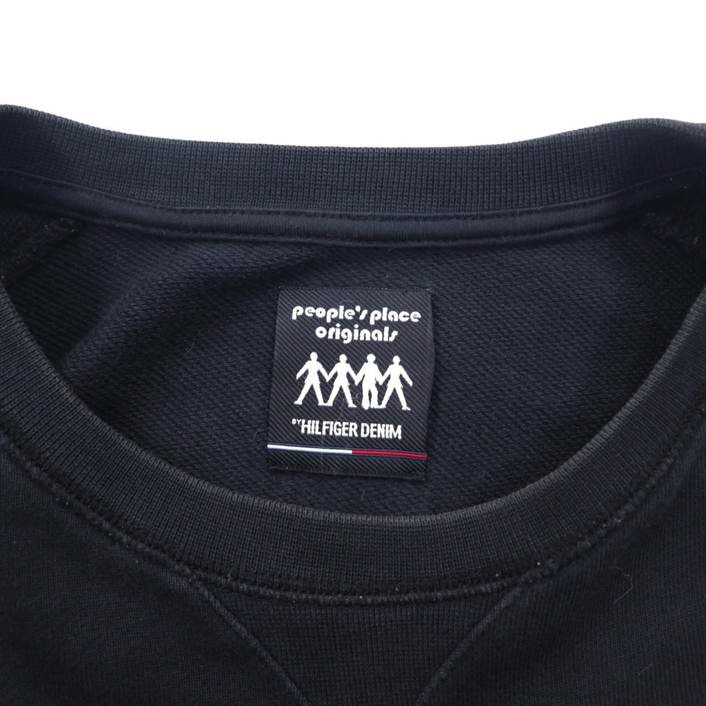 HILFIGER DENIM (TOMMY HILFIGER) Felpa con stampa NY L Nera, people's place original, Made in Turchia