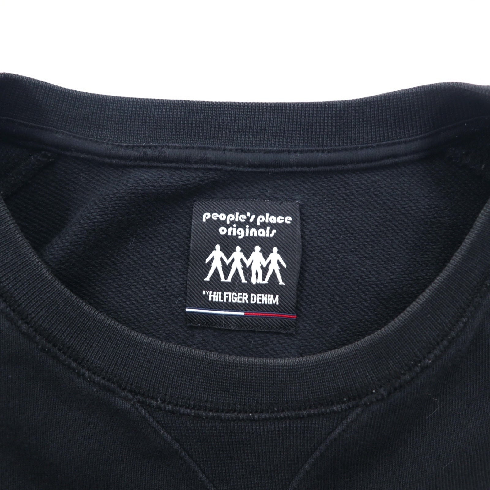 HILFIGER DENIM (TOMMY HILFIGER) Felpa con stampa NY L Nera, people's place original, Made in Turchia