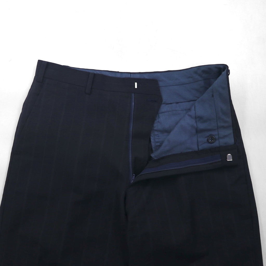 BURBERRY 日本製 ピークドラペル ダブル ブレザー セットアップ スーツ M ウール モヘア ストライプ WOOL＆MOHAIR