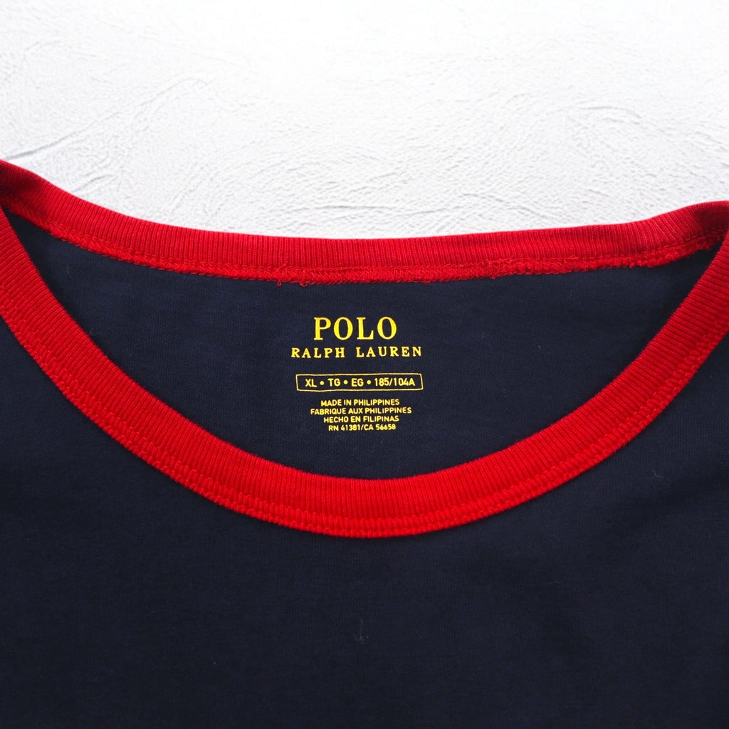 POLO RALPH LAUREN T-shirt girocollo con stampa baseball XL blu navy Novelty Polo Swoosh Tee