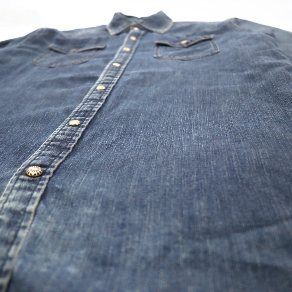 SCOTCH & SODA Camicia Western in denim S Blu indaco THE ONLY WAY IS BLAUW