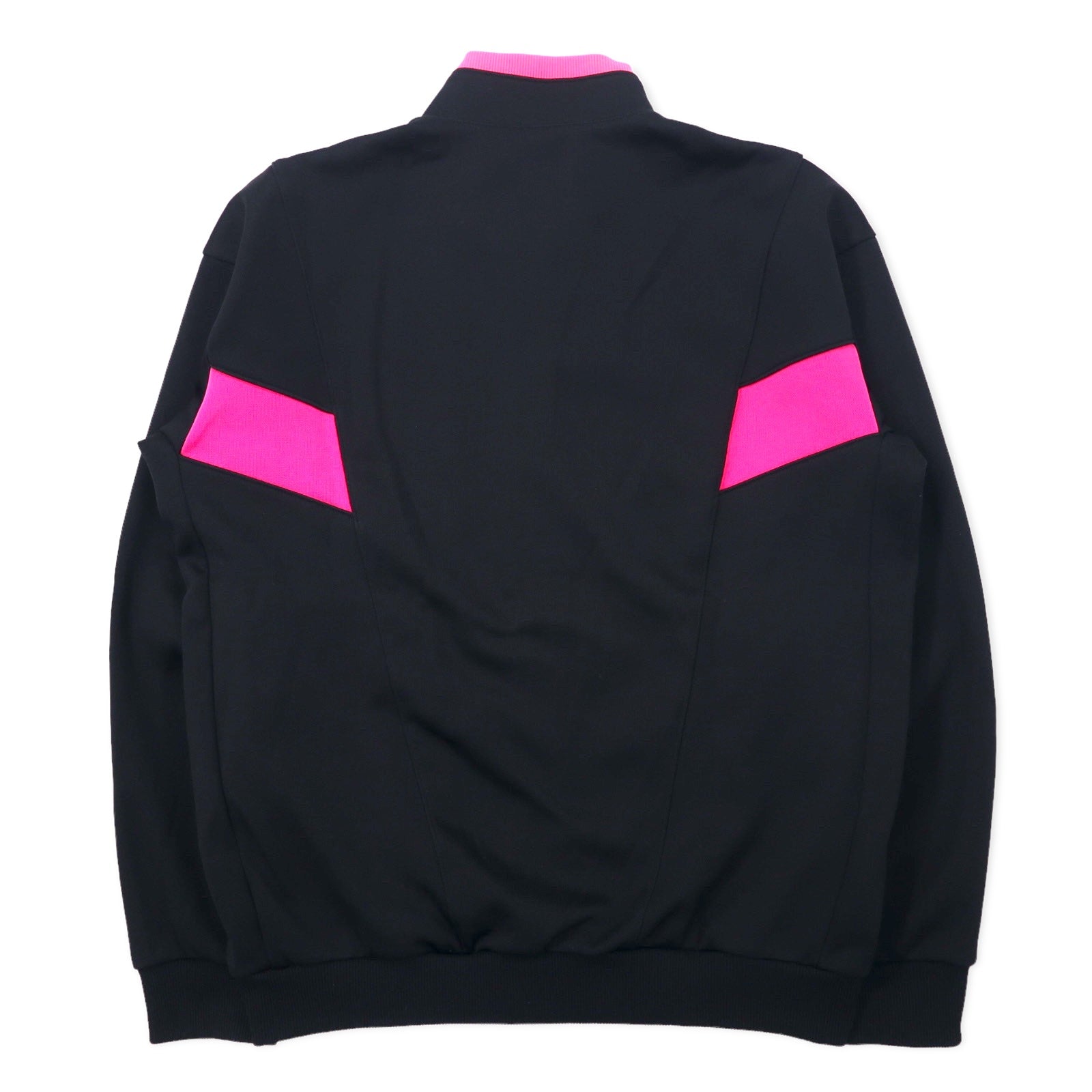 adidas anni '90, maglia da tuta Descente, taglia XO, nera, poliestere, logo trifoglio, made in Japan