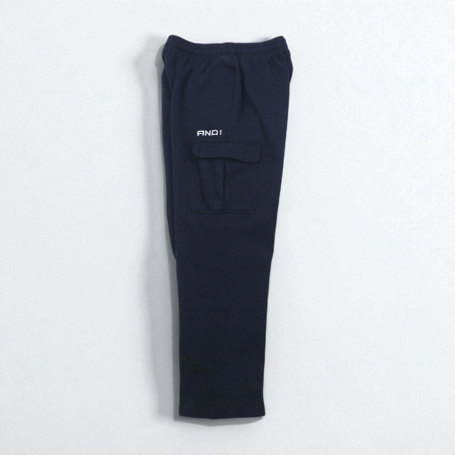 AND1 anni '90 Pantaloni della tuta larghi Baggy Cargo M Blu navy Cotone