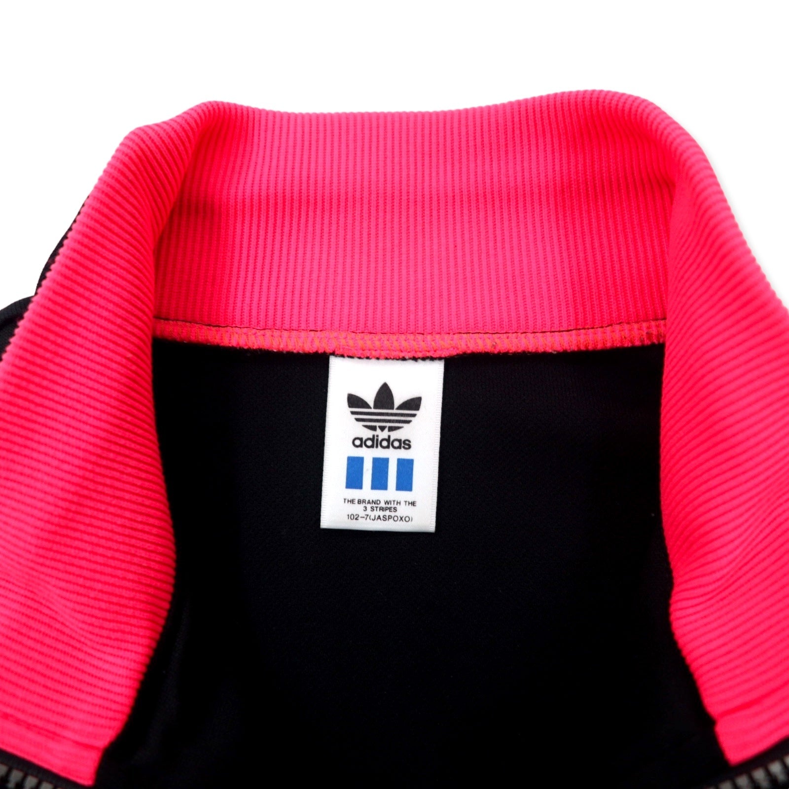 adidas anni '90, maglia da tuta Descente, taglia XO, nera, poliestere, logo trifoglio, made in Japan