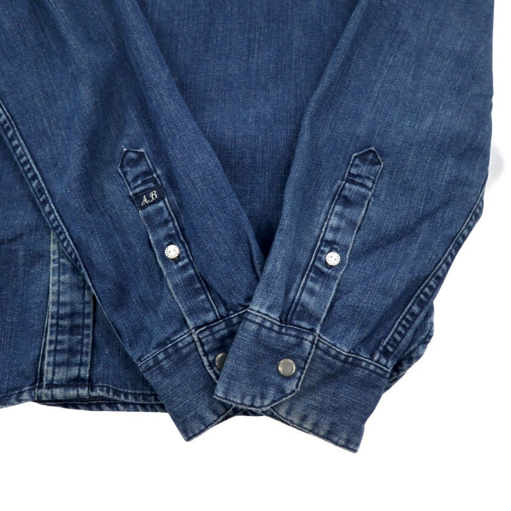 SCOTCH & SODA Camicia Western in denim S Blu indaco THE ONLY WAY IS BLAUW