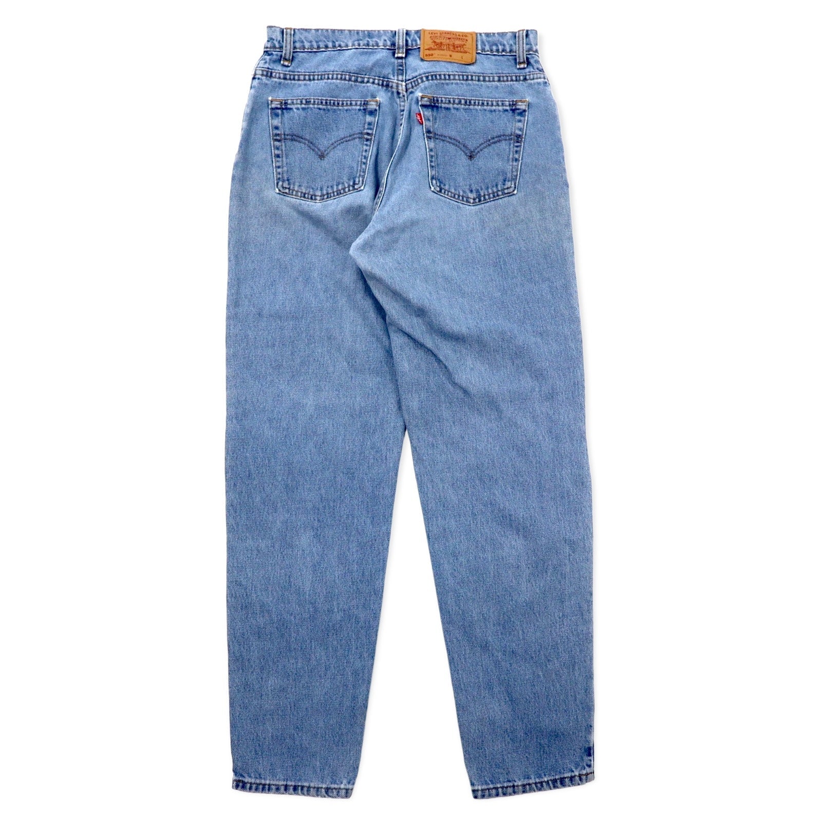 Levi's Made in Canada Anni '90 550 Relaxed Fit Tapered Jeans 32 Blu Cotone Chiusura con zip Bottone con numero 217 59550-4891