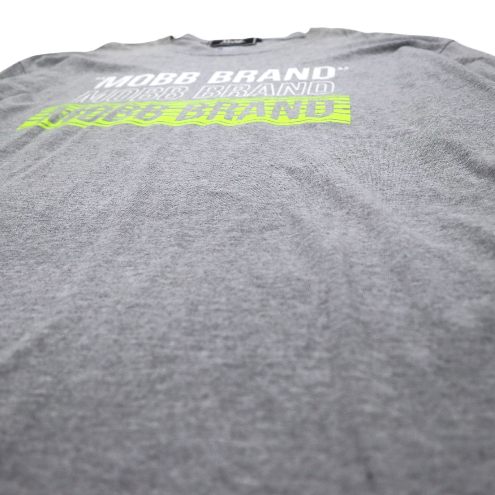 MOBB. × Champion T-shirt a maniche lunghe XL grigio stampa sulle maniche Made in El Salvador