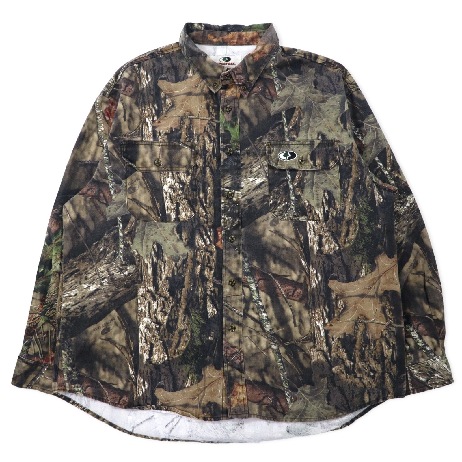 MOSSY OAK Realtree Camo Camicia da caccia con bottoni XL Cachi Cotone Taglie forti
