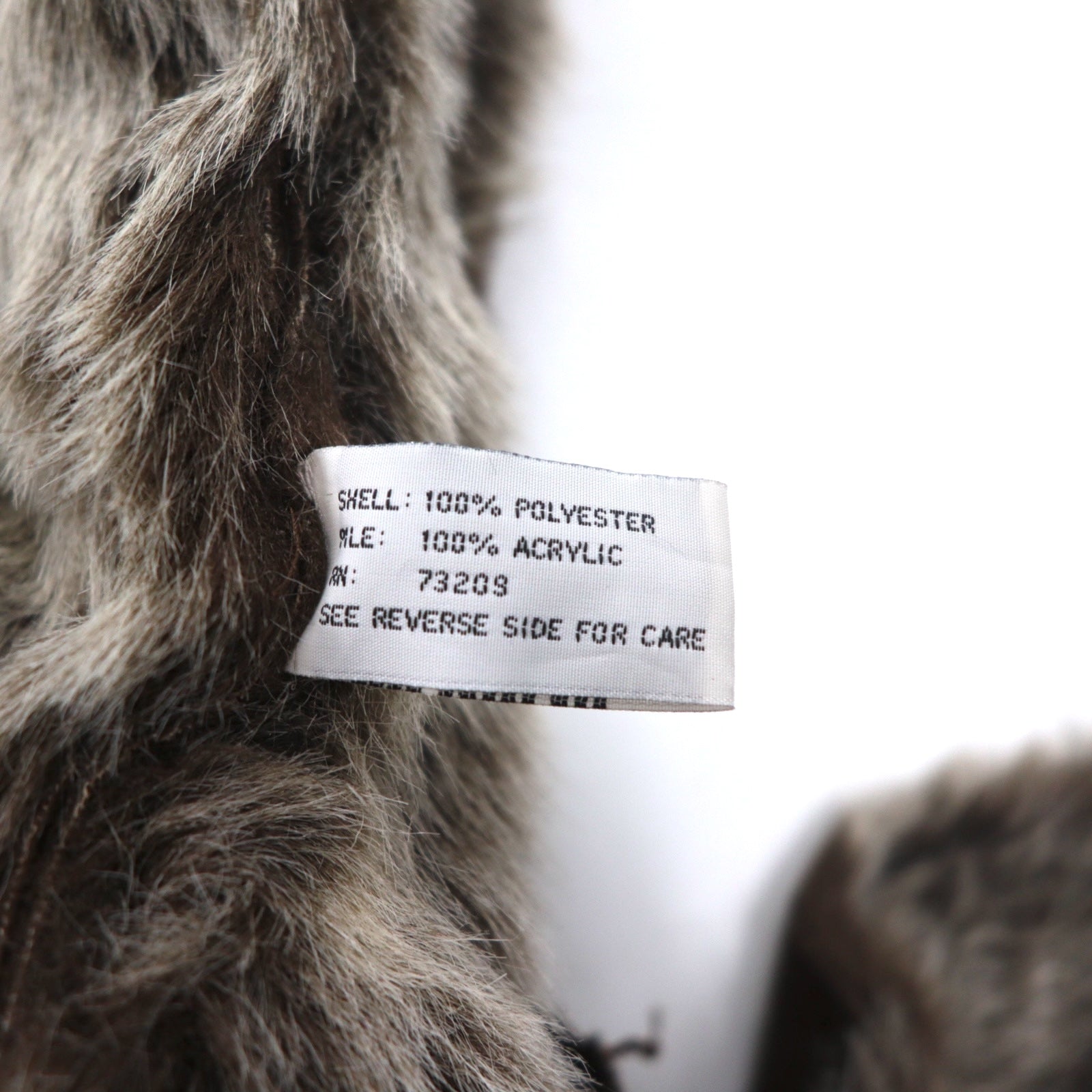 90s Vintage Faux Shearling Coat MARVIN RICHARDS Cappotto montone M Marrone Poliestere Finta Pelliccia Ecologica