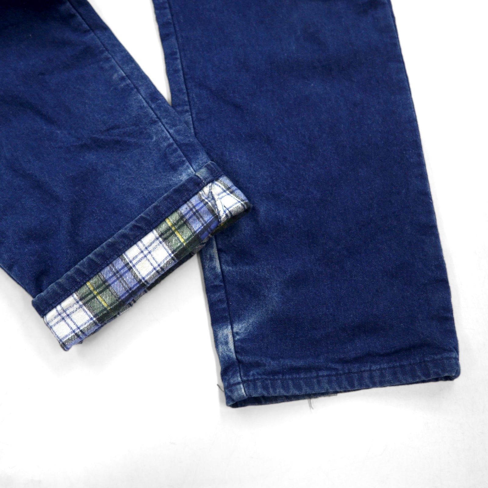 Dickies Pantaloni da Lavoro in Denim XL Indigo Blu Cotone Foderato a Quadri 59294 Made in Messico