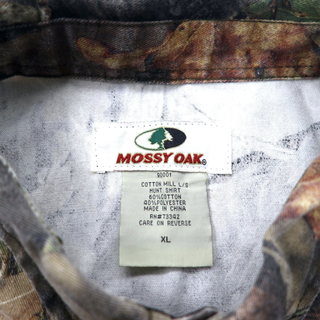 MOSSY OAK Realtree Camo Camicia da caccia con bottoni XL Cachi Cotone Taglie forti