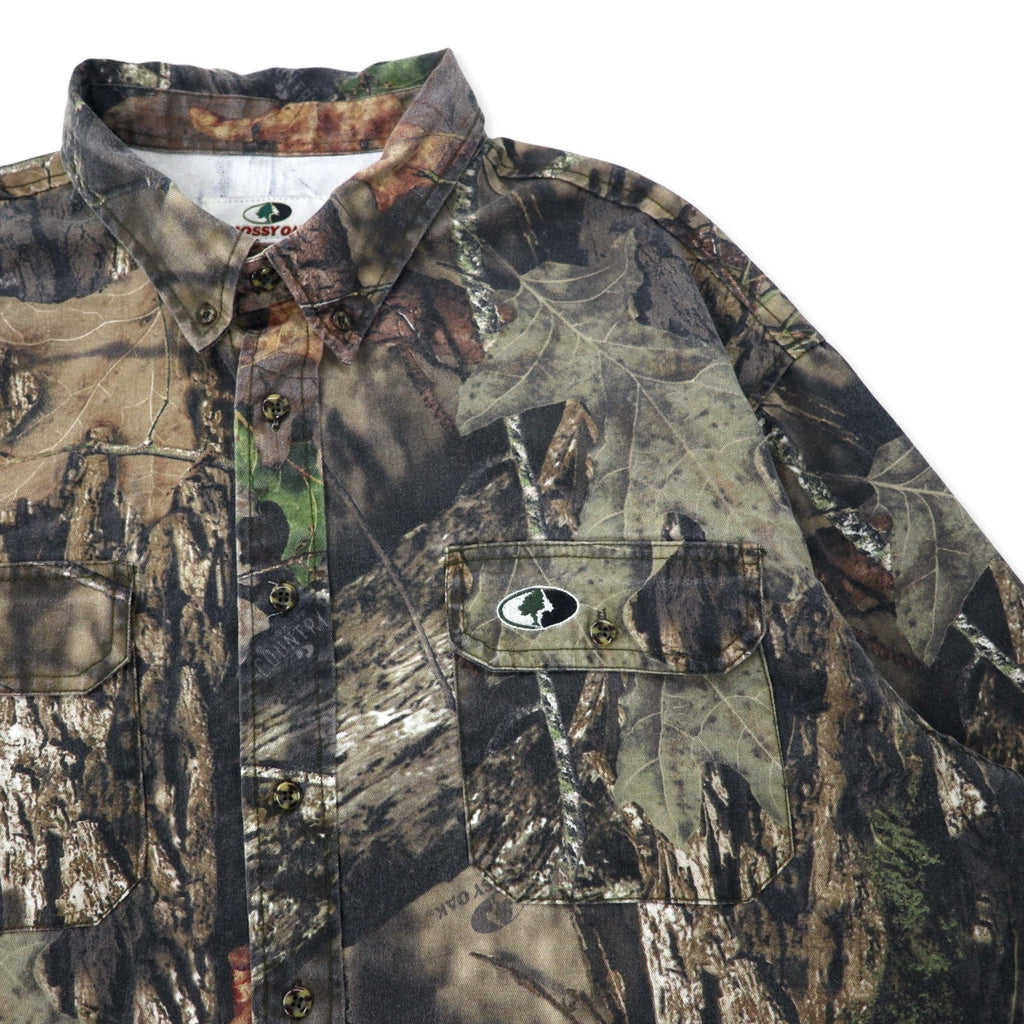 MOSSY OAK Realtree Camo Camicia da caccia con bottoni XL Cachi Cotone Taglie forti