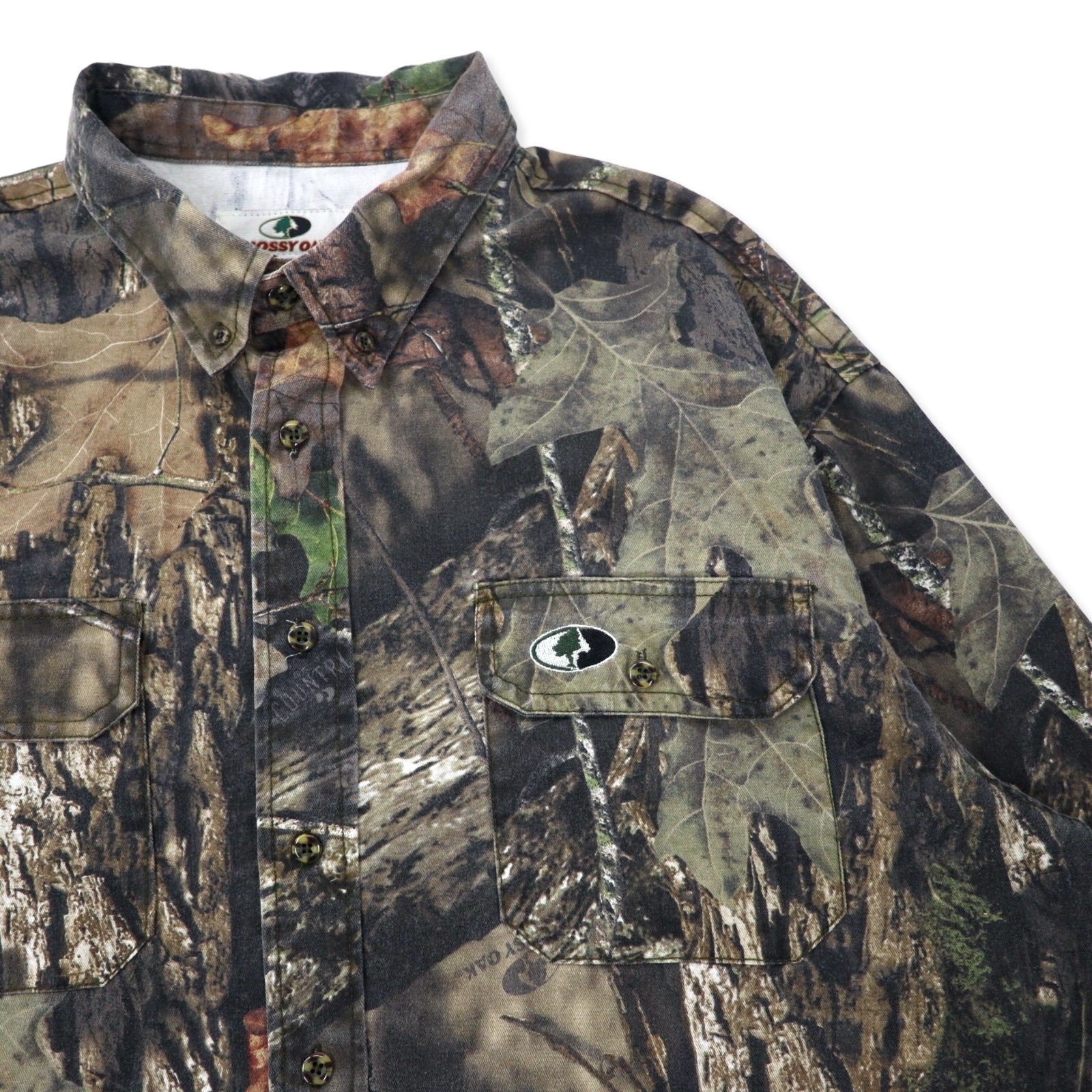 MOSSY OAK Realtree Camo Camicia da caccia con bottoni XL Cachi Cotone Taglie forti