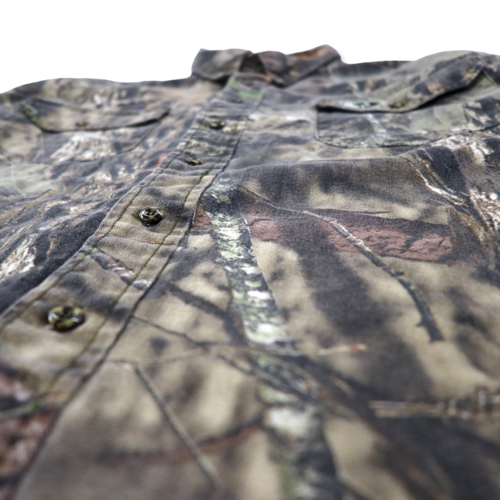 MOSSY OAK Realtree Camo Camicia da caccia con bottoni XL Cachi Cotone Taglie forti