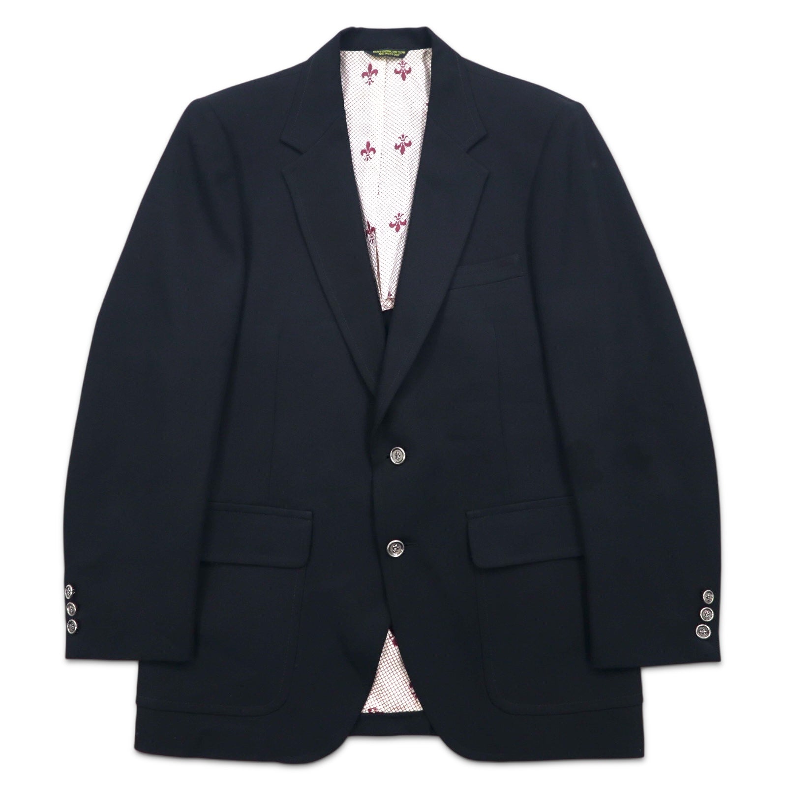 Anni '70 JC Penney Comfort Blazer Giacca sartoriale a 2 bottoni Blazer L Nero Poliestere