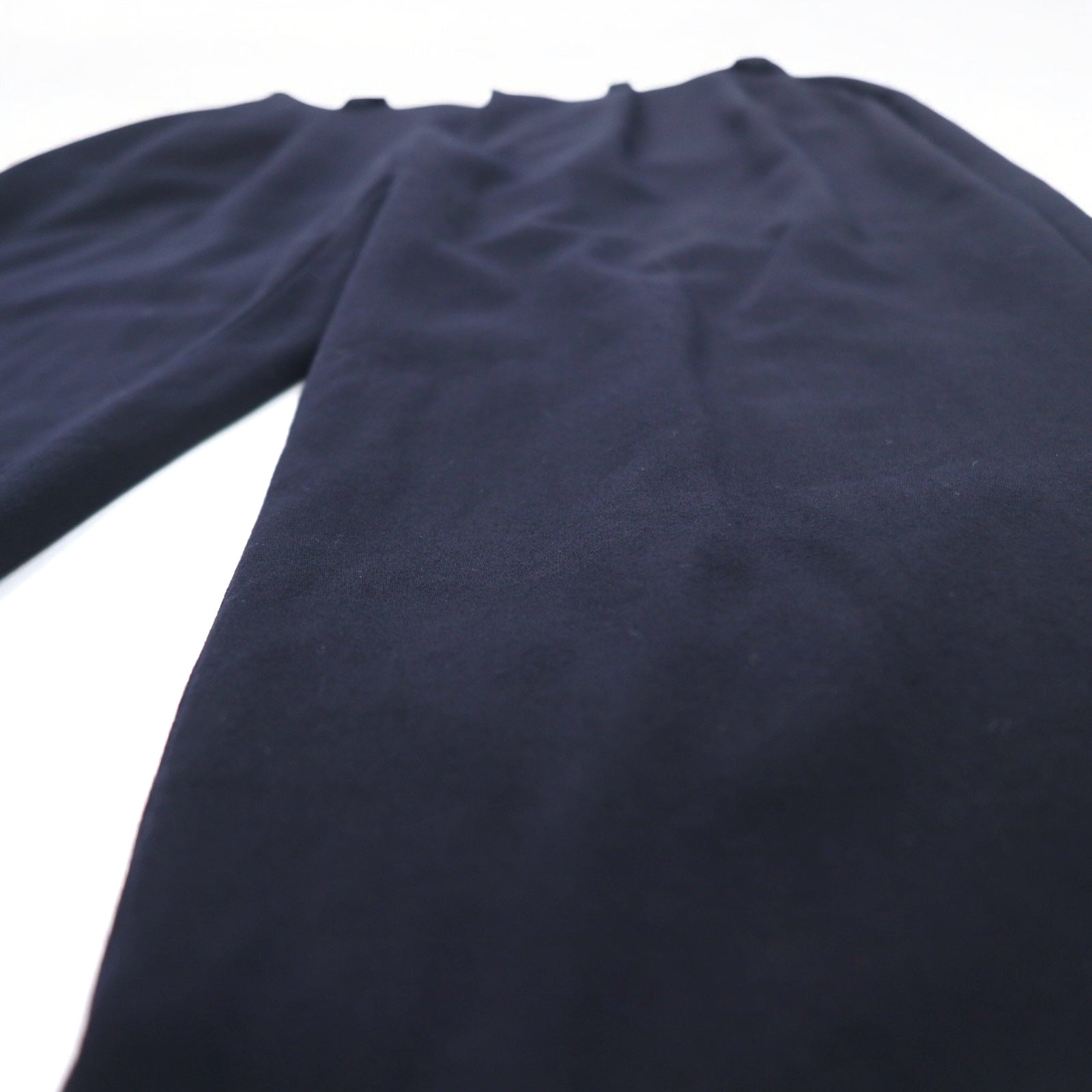 VAINL ARCHIVE Pantaloni a gamba larga con pinces, taglia S, blu navy, in lana, modello 2216022, Made in Japan