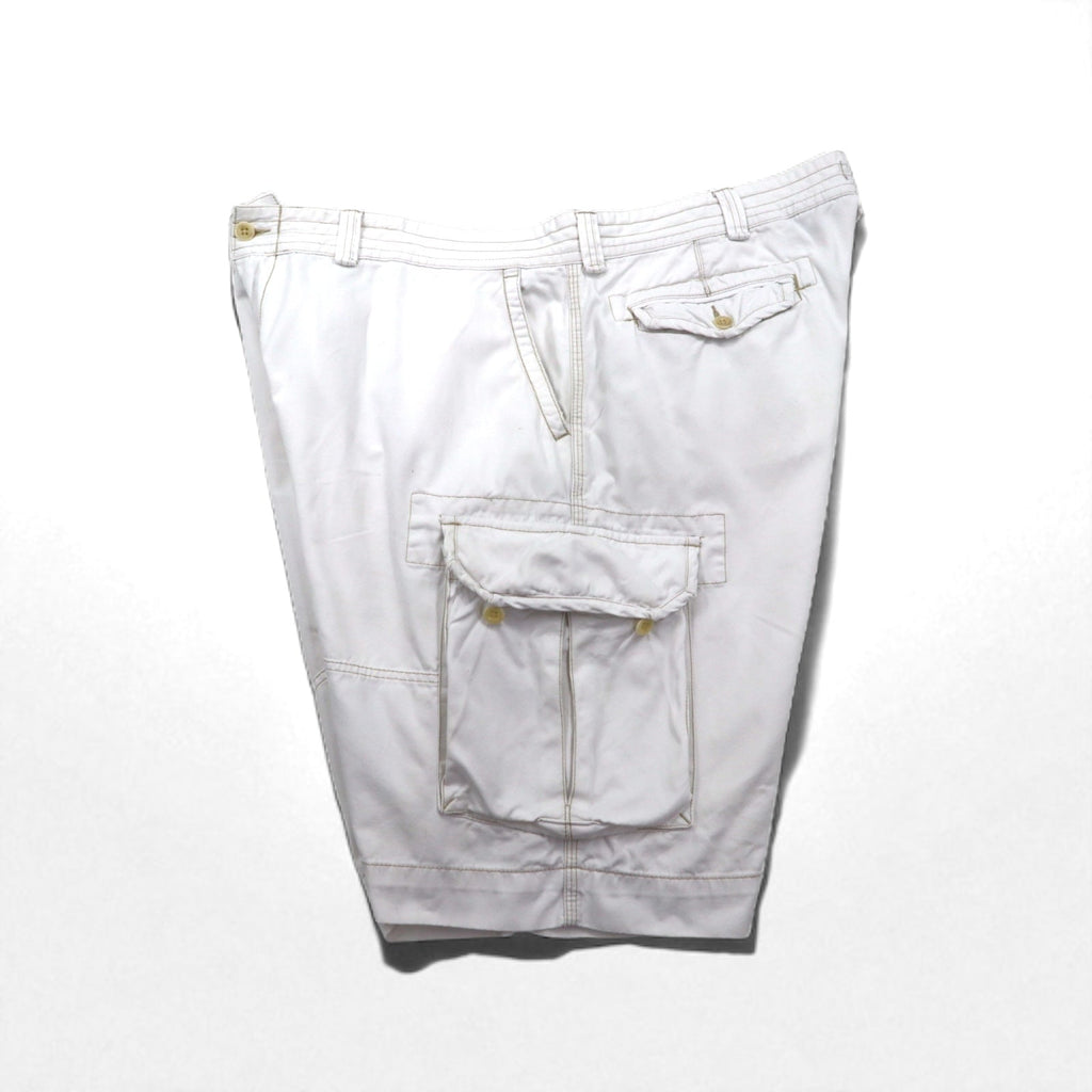 Polo by Ralph Lauren anni '90 shorts cargo a gamba larga Polo Chino taglia 3XL bianco al ginocchio