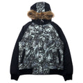 Giacca Columbia Cleetwood Cove imbottita, taglia M, colore nero fantasia, in poliestere, con logo ricamato, PM5960