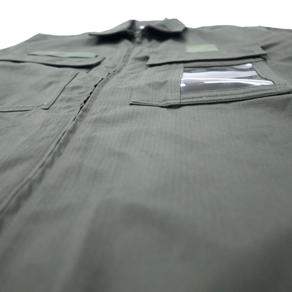 FRENCH ARMY Esercito francese anni '90 MAGECO Giacca da meccanico Giacca utility 104L Cachi Cotone Militare 32/04 Deadstock Articolo non usato