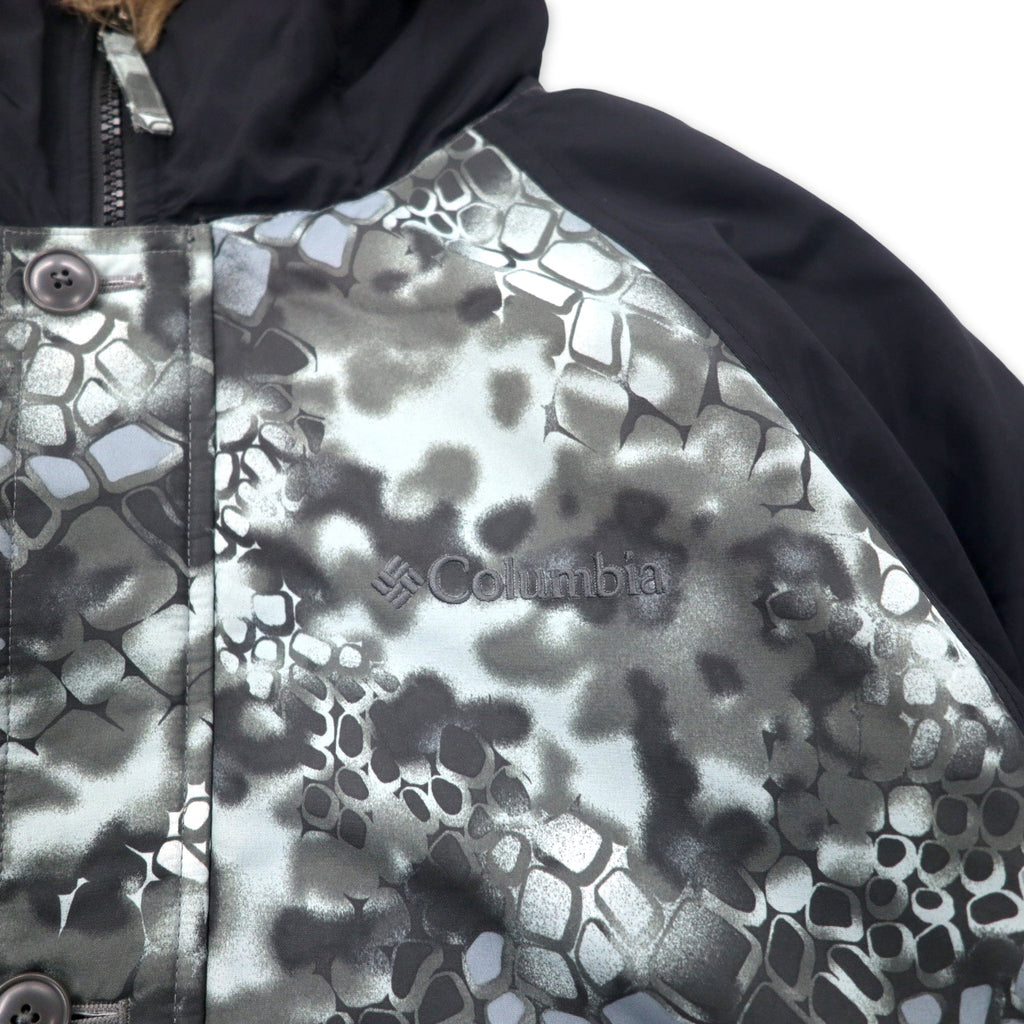 Giacca Columbia Cleetwood Cove imbottita, taglia M, colore nero fantasia, in poliestere, con logo ricamato, PM5960