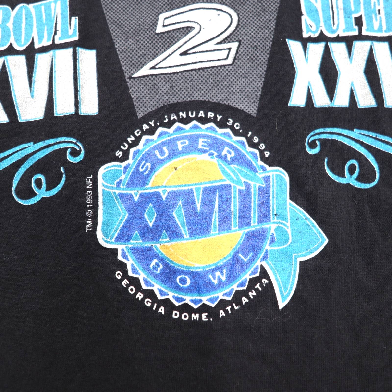 Vintage anni '90, T-shirt Made in USA, marca Anvil, anni '90, Made in USA, con stampa NFL, taglia XL, colore nero, DALLAS COWBOYS