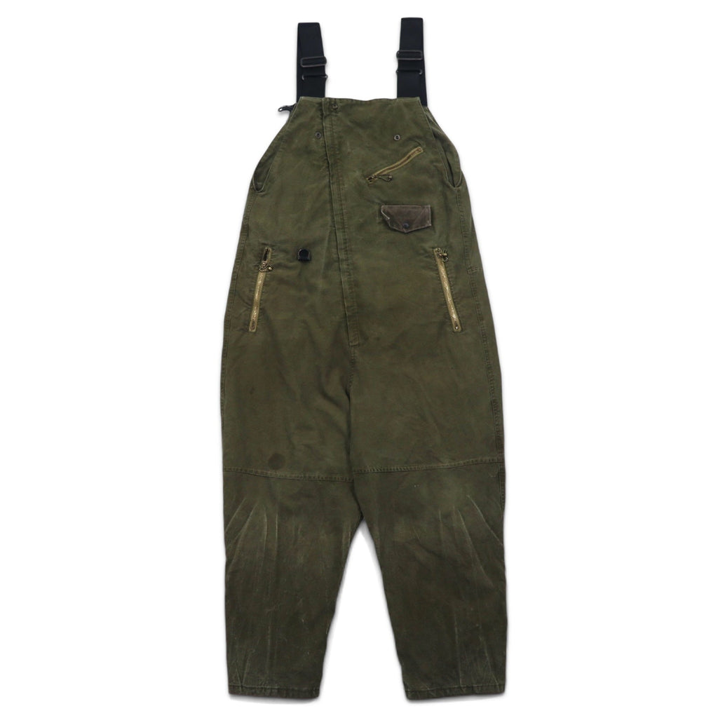 ink × master-piece Salopette Militare Reworked FREE Kaki WORK THE BIKER con sacchetto a tracolla