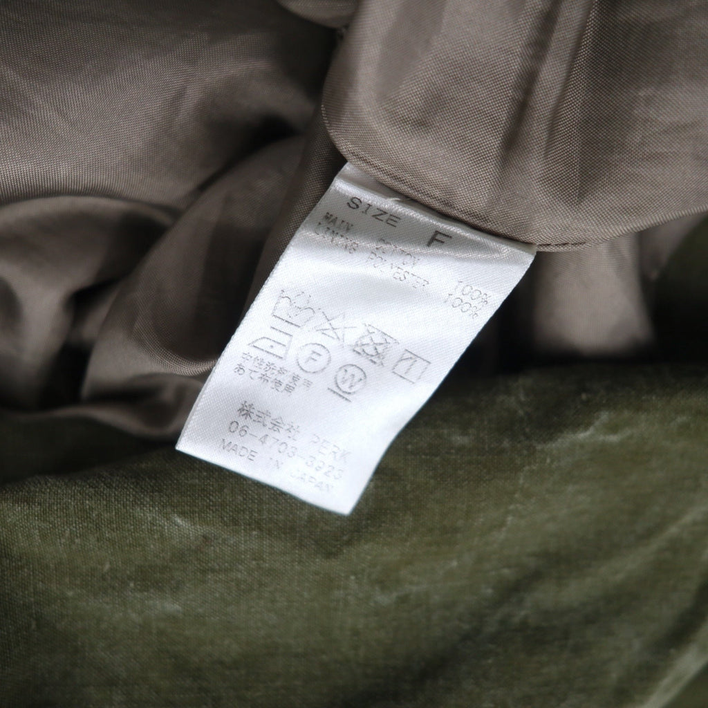ink × master-piece Salopette Militare Reworked FREE Kaki WORK THE BIKER con sacchetto a tracolla