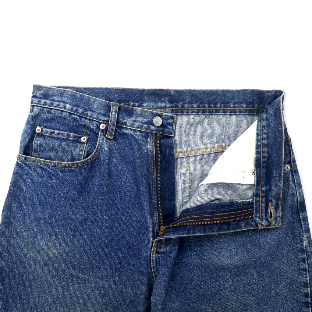 POLO JEANS COMPANY RALPH LAUREN anni '90 vestibilità ampia baggy jeans in denim 34 blu cotone Loose Made in Messico